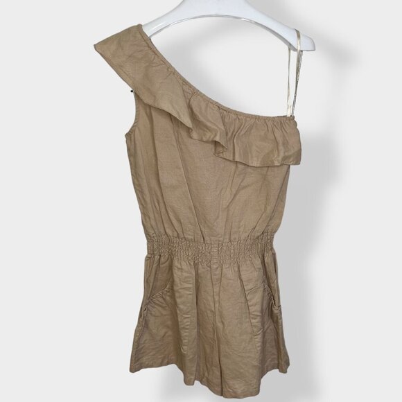 Better B. One Sleeve Linen Romper - Picture 1 of 4